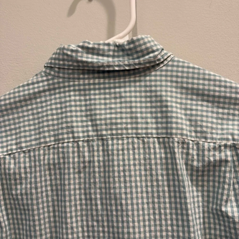 J.Crew men’s plaid collared button down shirt. Size small slim fit. Flex washed.